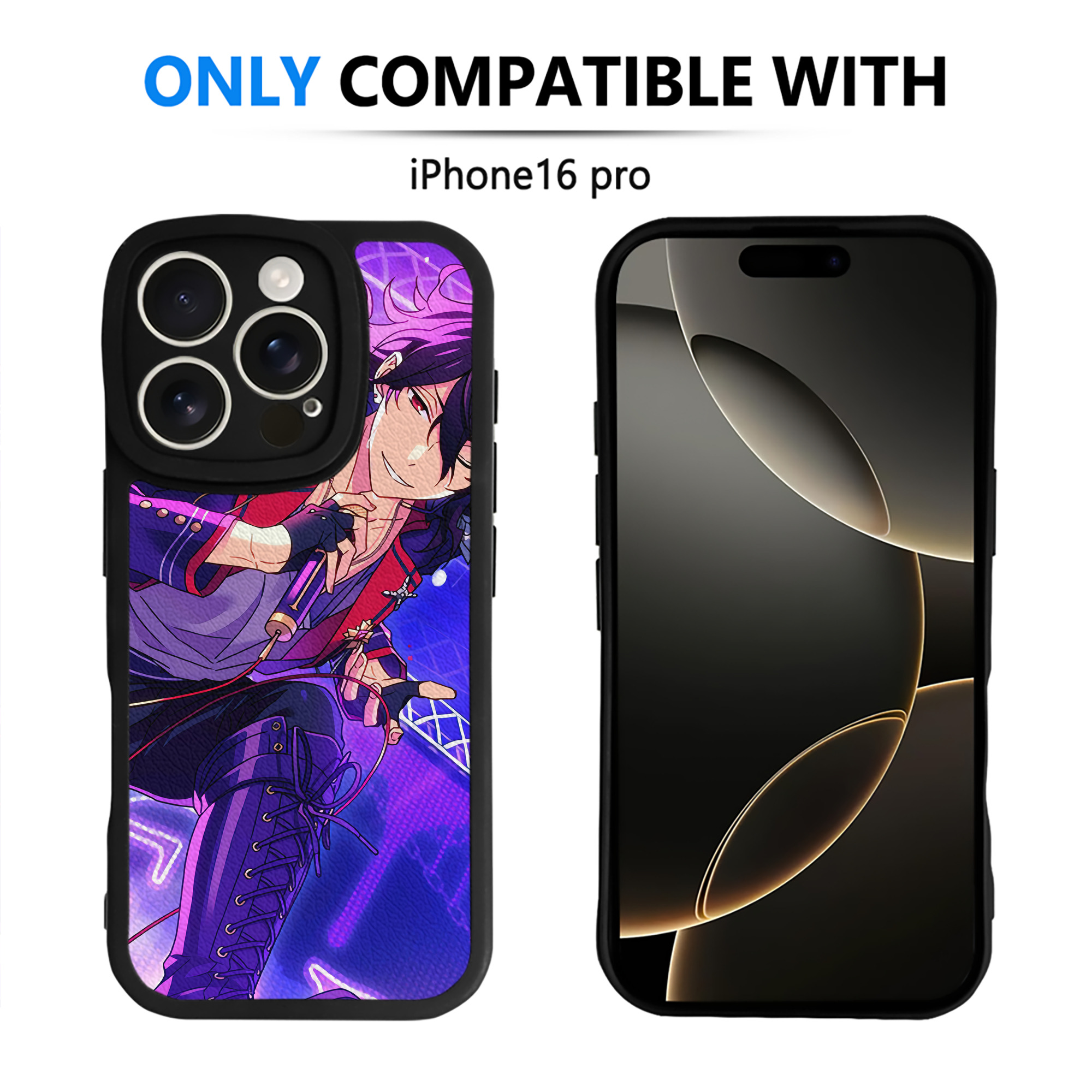 （画像用） あんさんぶるスターズ! Ensemble Stars 【iPhone 16シリーズ対応】シリコンスマホケース（レザー調） 材質：シリコン